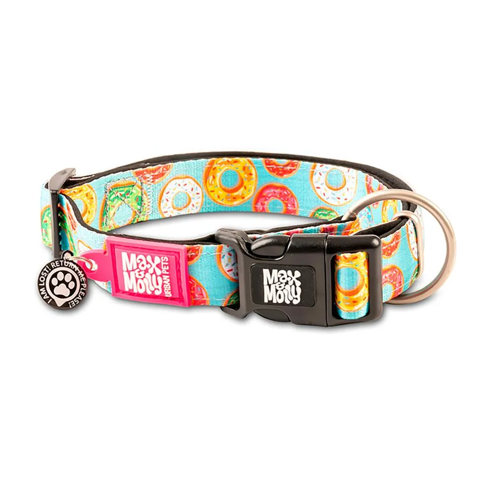 Coleira Donuts com ID Tag para Cães - Max & Molly