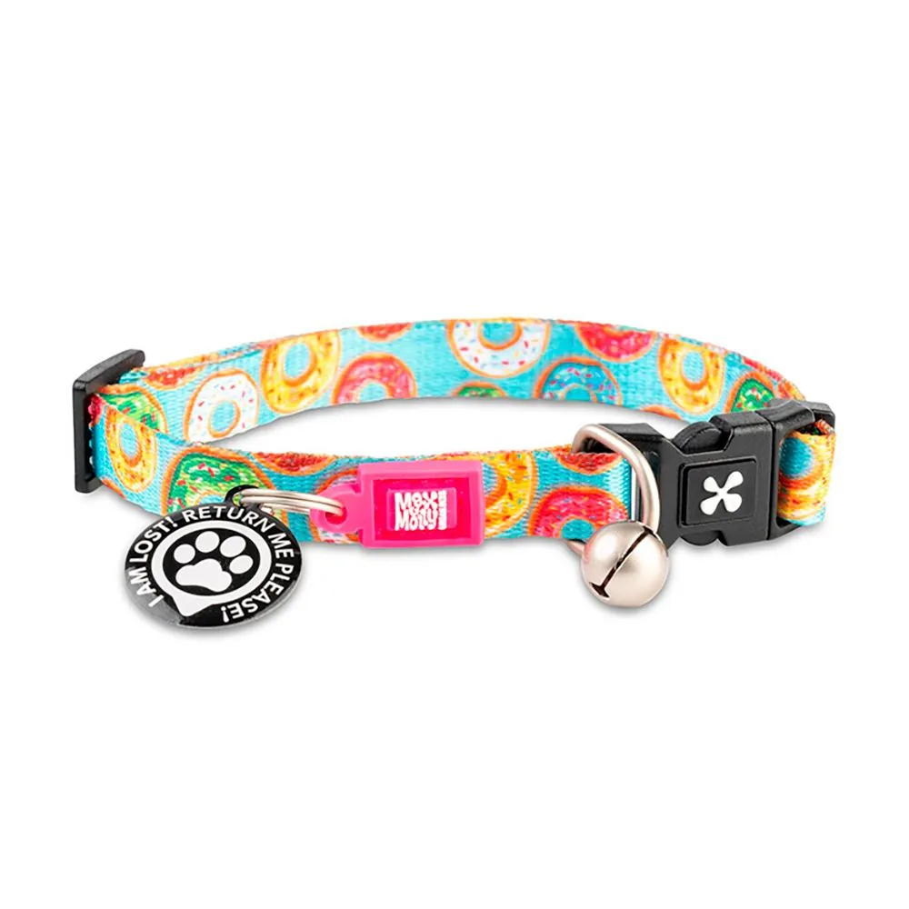 Coleira Donuts com ID Tag para Gatos - Max & Molly