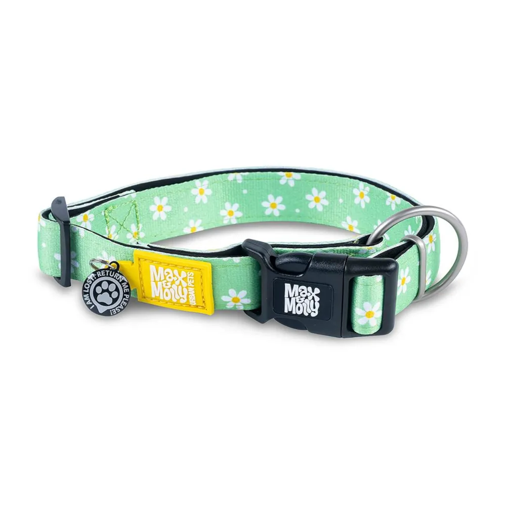Coleira Margarite com ID Tag para Cães - Max & Molly