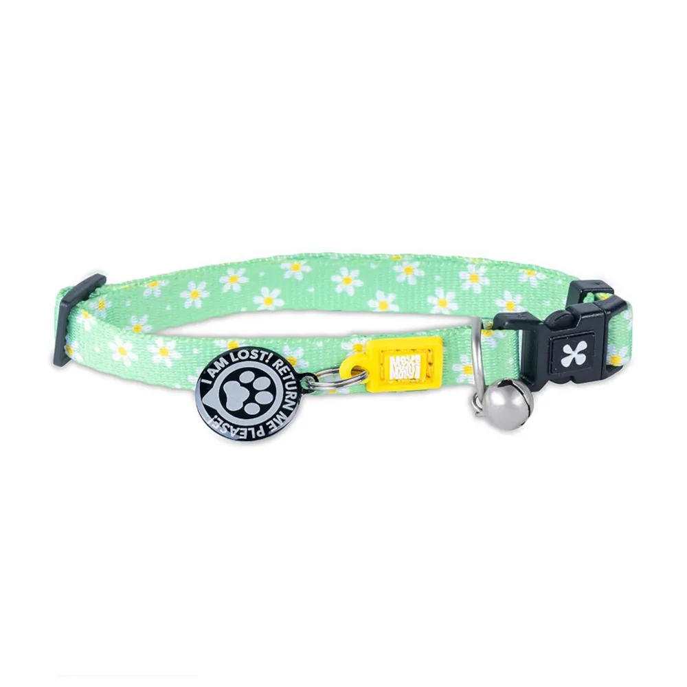 Coleira Margarite com ID Tag para Gatos - Max & Molly
