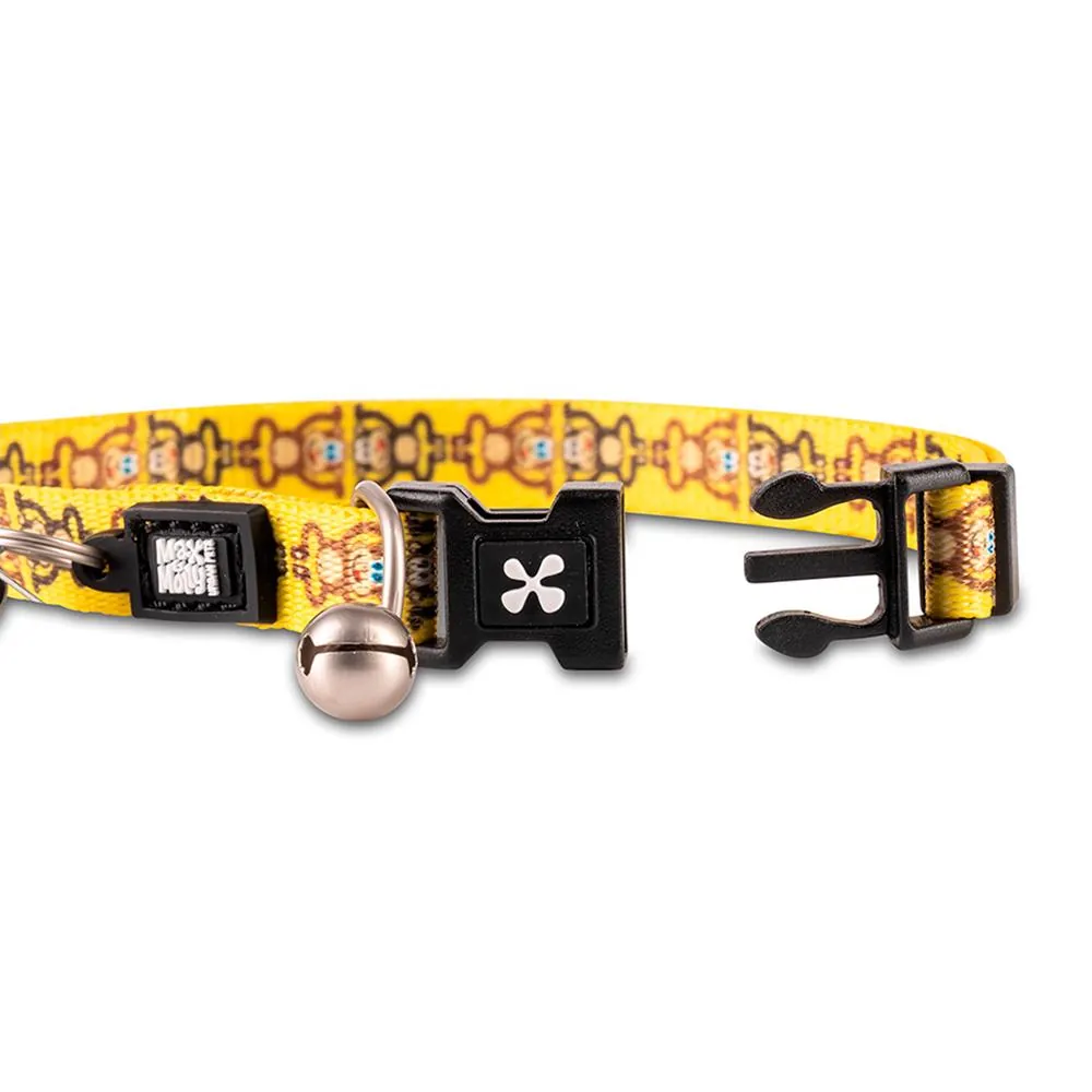 Coleira Monkey Maniac com ID Tag para Gatos - Max & Molly