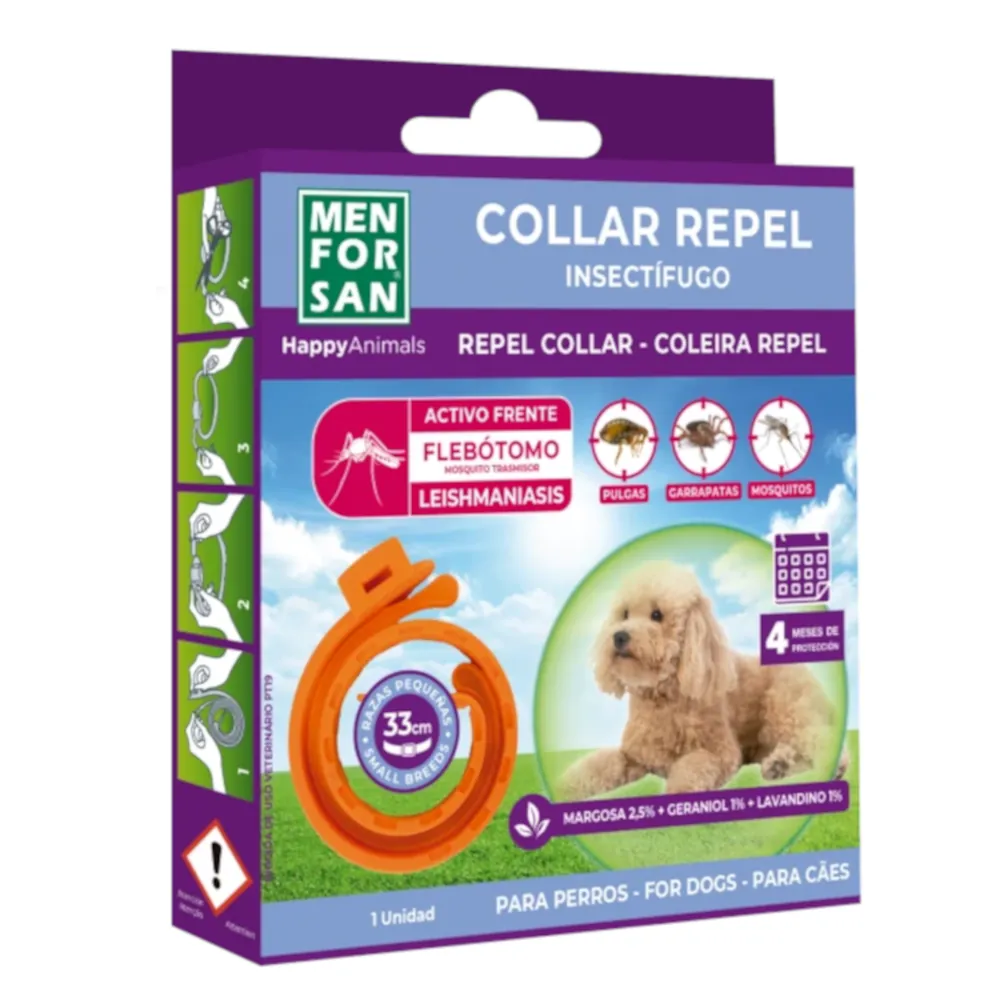 Coleira Repelente para Cães Pequenos - Menforsan