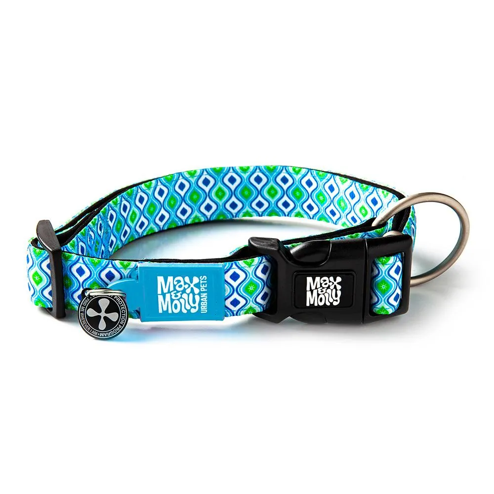Coleira Retro com ID Tag para Cães - Max & Molly