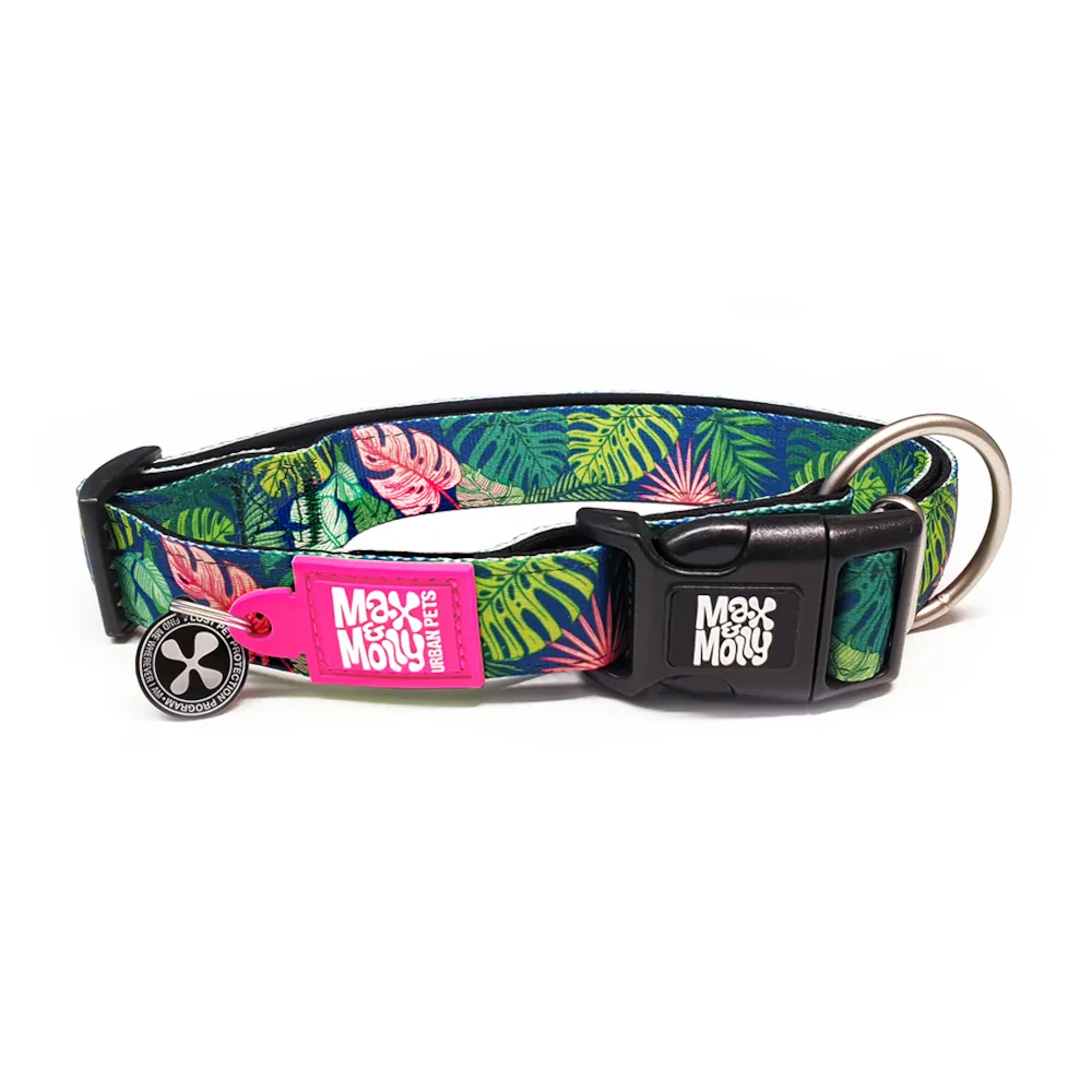 Coleira Tropical com ID Tag para Cães - Max & Molly