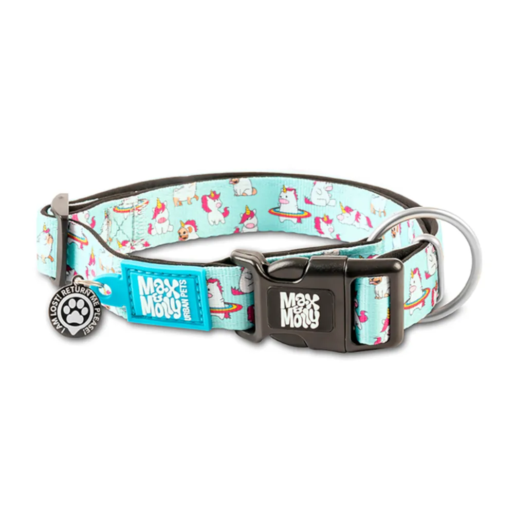 Coleira Unicorn com ID Tag para Cães - Max & Molly 0