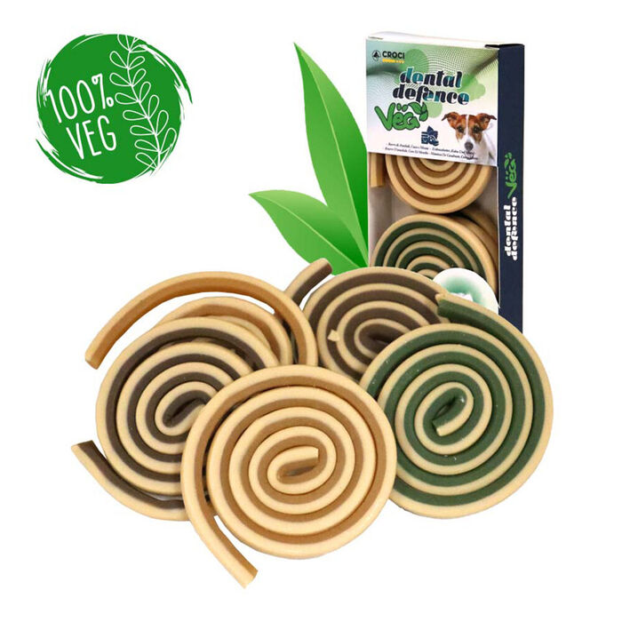 Croci - Dental-Veg Roll Amendoim, Coco e Menta para Cães