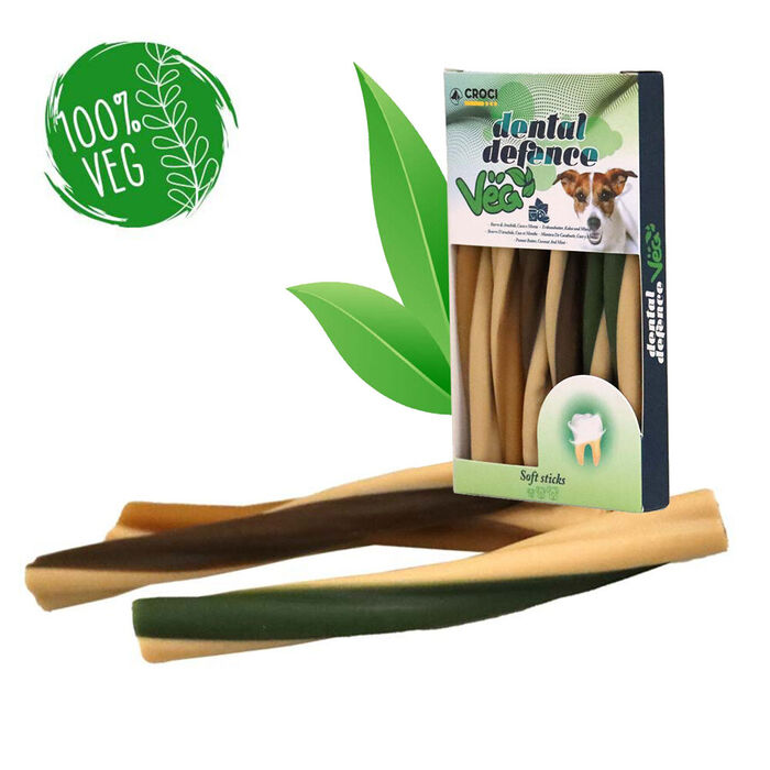 Croci - Dental-Veg Stick Amendoim, Coco e Menta para Cães