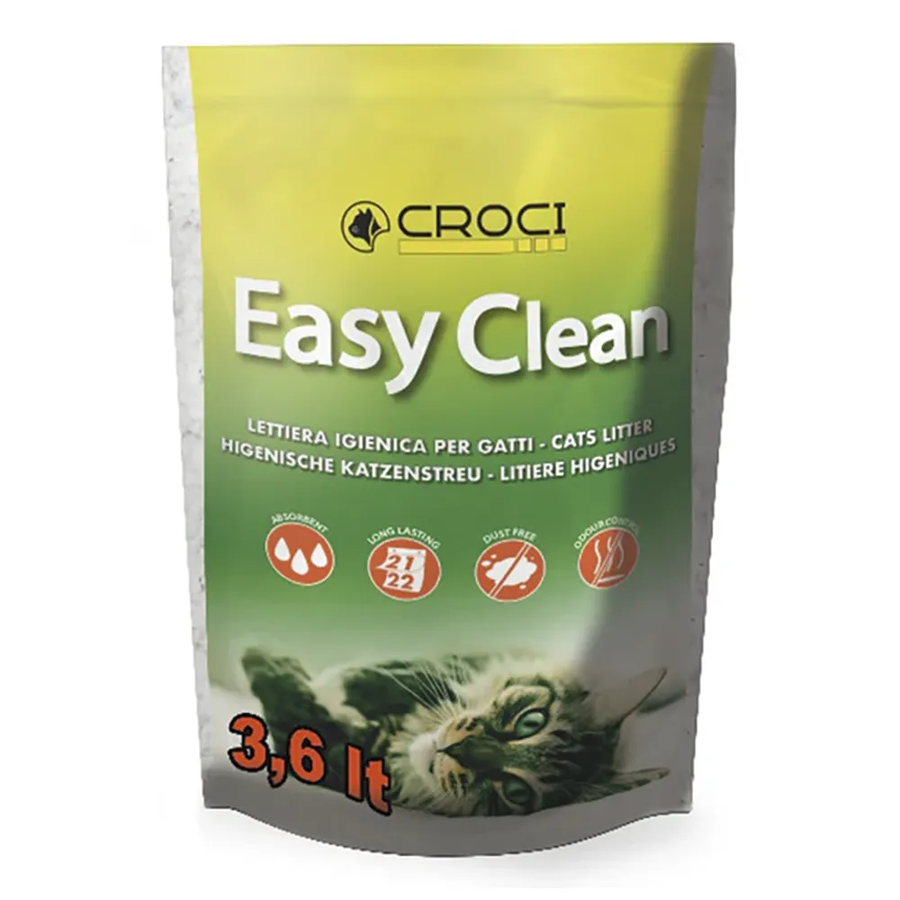 Croci Easy Clean - Areia Sílica para Gatos