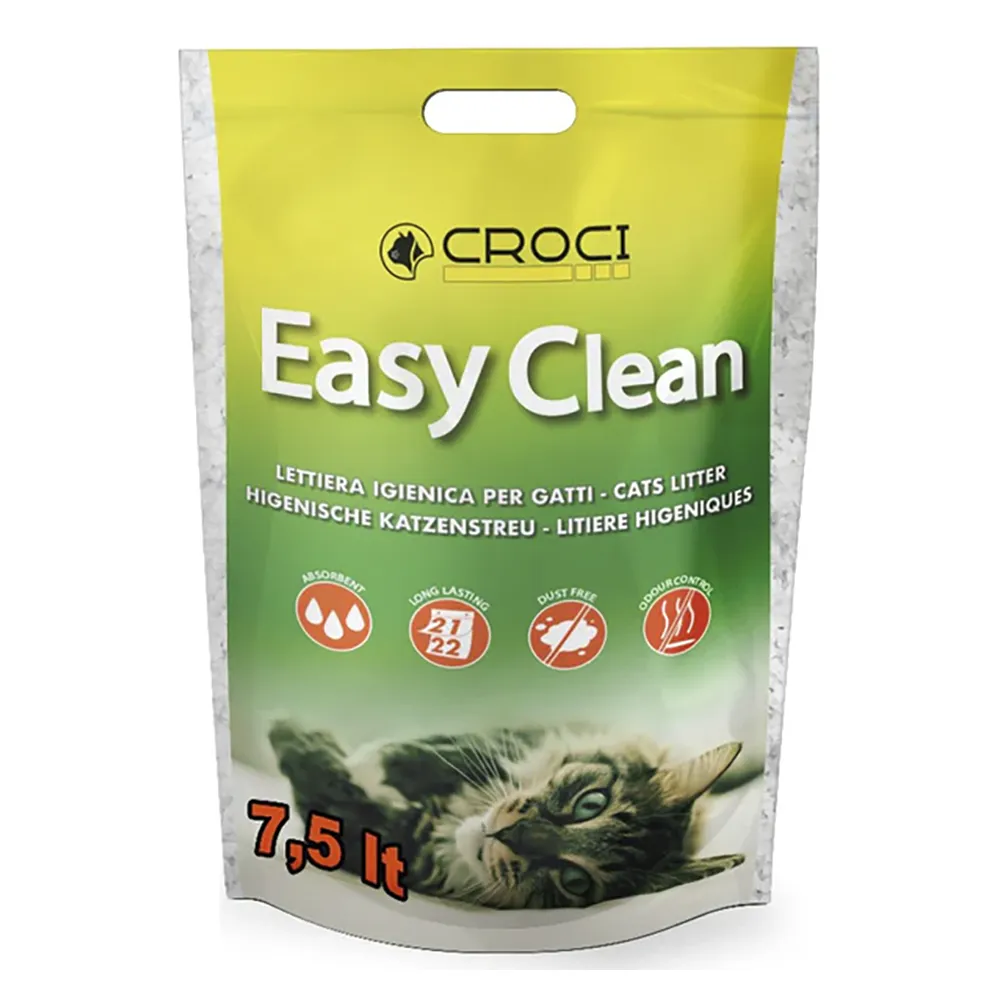 Croci Easy Clean - Areia Sílica para Gatos