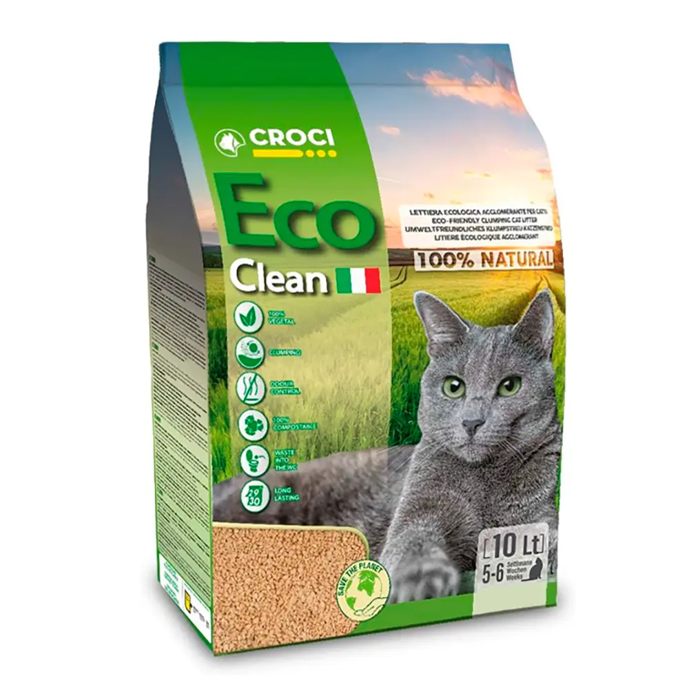 Croci Eco Clean - Areia Aglomerante Vegetal
