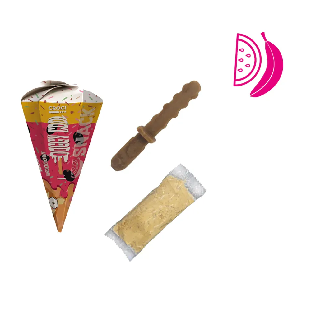 Croci - Gelados para Cães - Doggycool Cone - Banana e Melancia