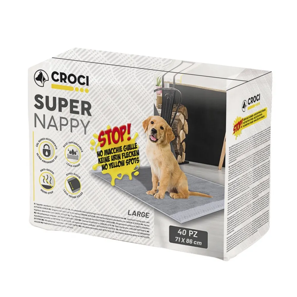 Croci - Resguardos XL Super Nappy com Carvão Ativado