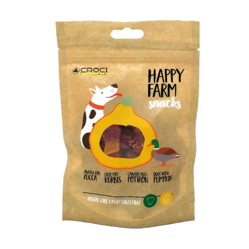 Croci - Snacks Happy Farm com Pato e Abóbora para Cães