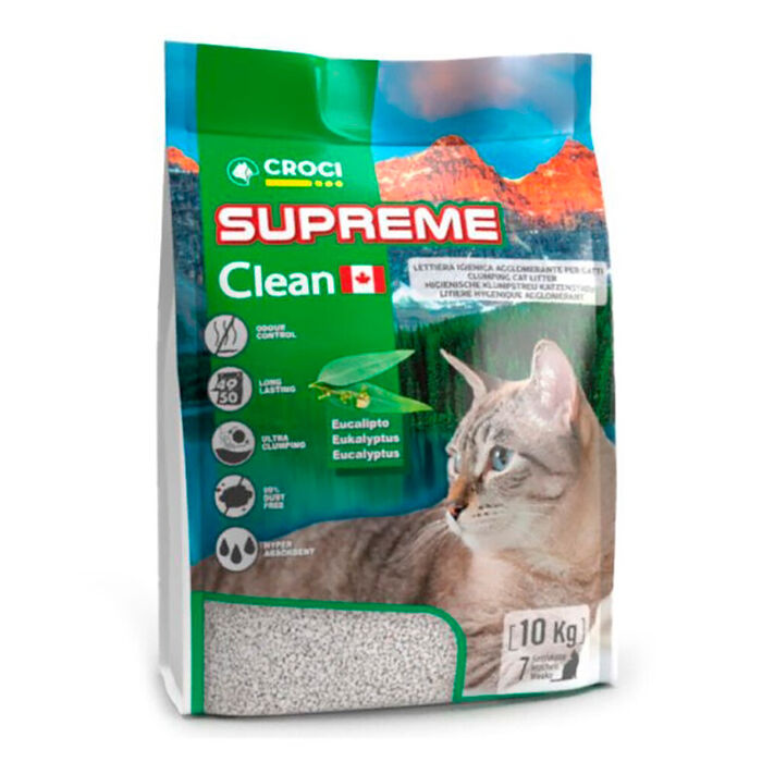 Croci Supreme Clean - Areia Aglomerante - Eucalipto