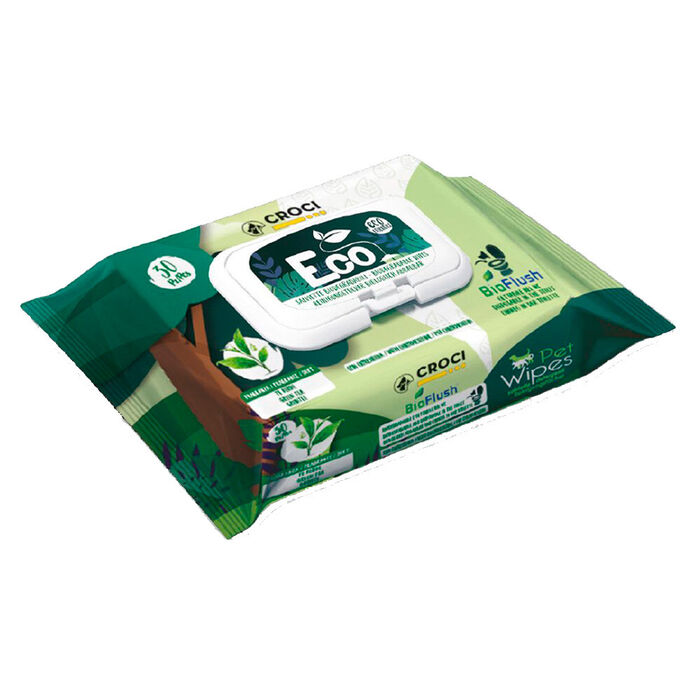 Croci - Toalhitas Húmidas Eco - Chá Verde e Clorexidina
