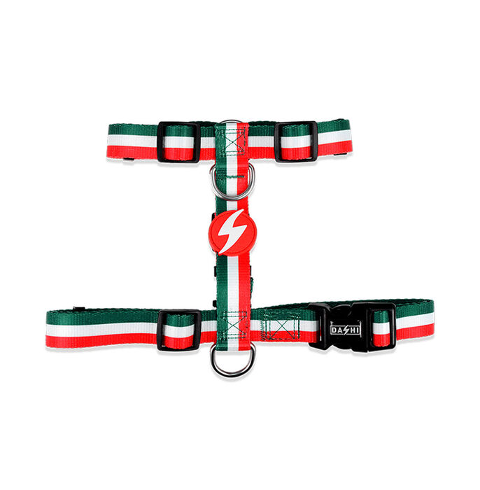 Dashi Arnês Stripes³ - Green & Red
