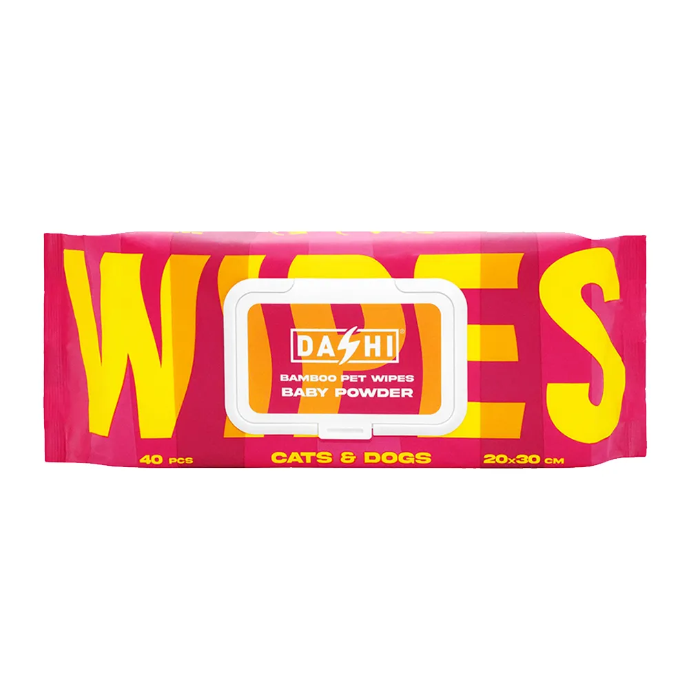 Dashi Bamboo Pet Wipes Baby Powder