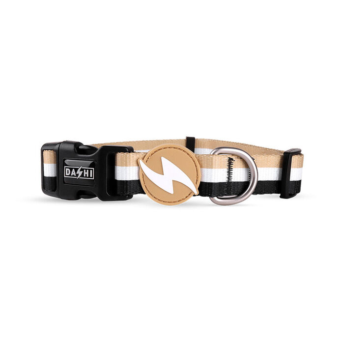 Dashi Coleira Stripes³ - Brown & Black