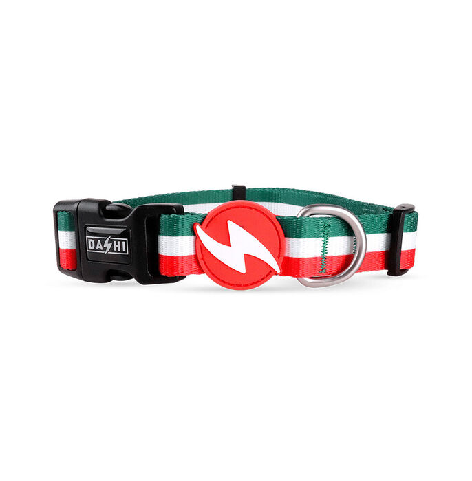 Dashi Coleira Stripes³ - Green & Red