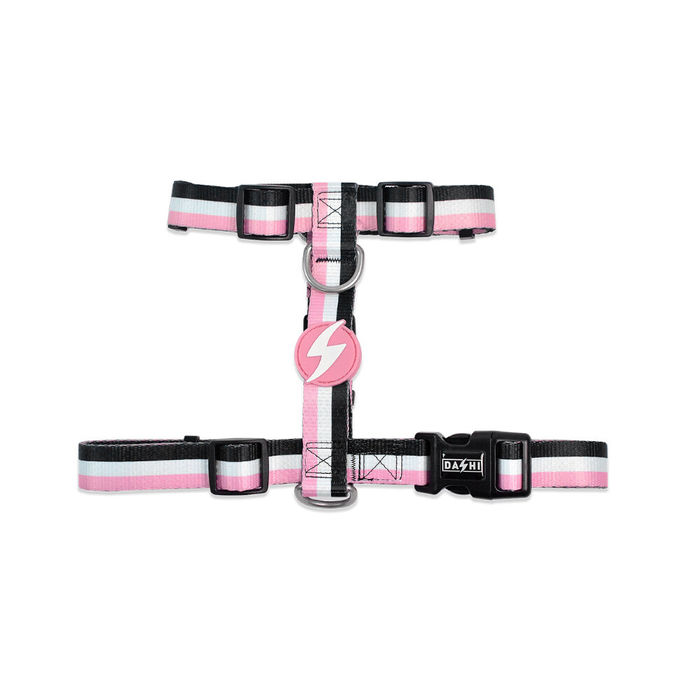 Dashi Arnês Stripes³ - Pink & Black