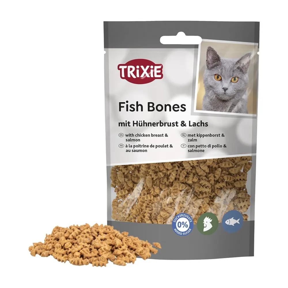 Fish Bones com Peito de Frango e Salmão para Gatos - Trixie