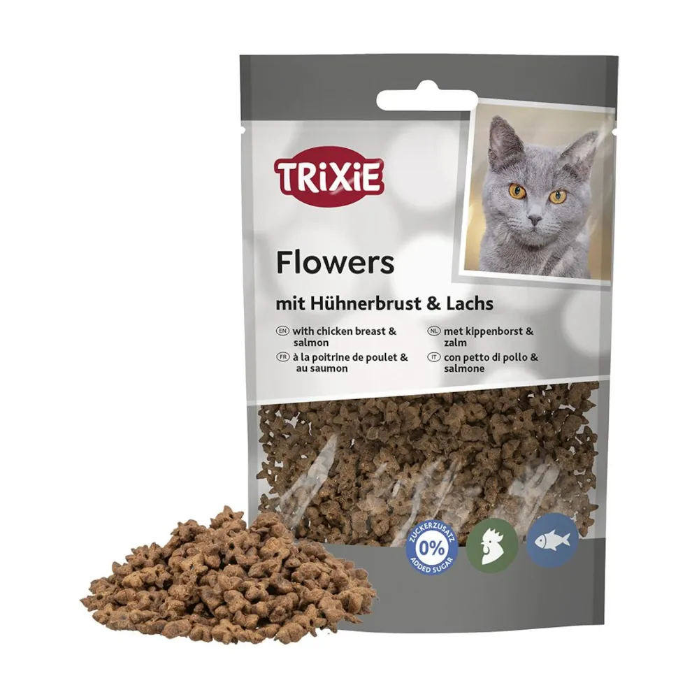 Flowers com Peito de Frango e Salmão para Gatos - Trixie