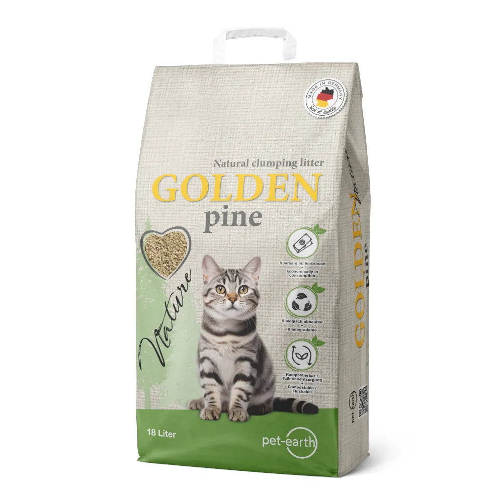 Golden Nature Pine - Areia Aglomerante Biodegradável