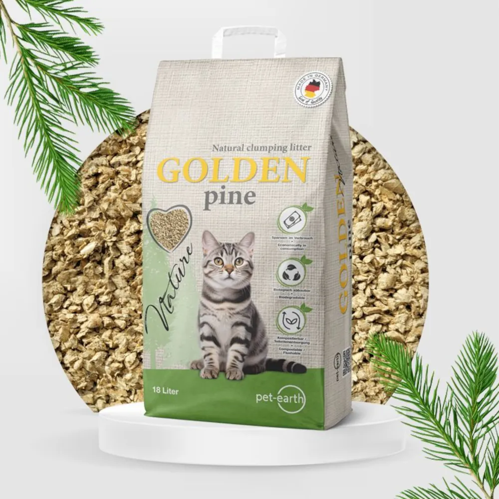 Golden Nature Pine - Areia Aglomerante Biodegradável