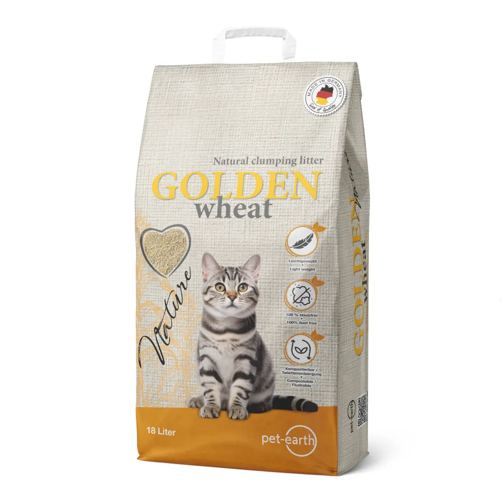 Golden Nature Wheat - Areia Aglomerante Biodegradável