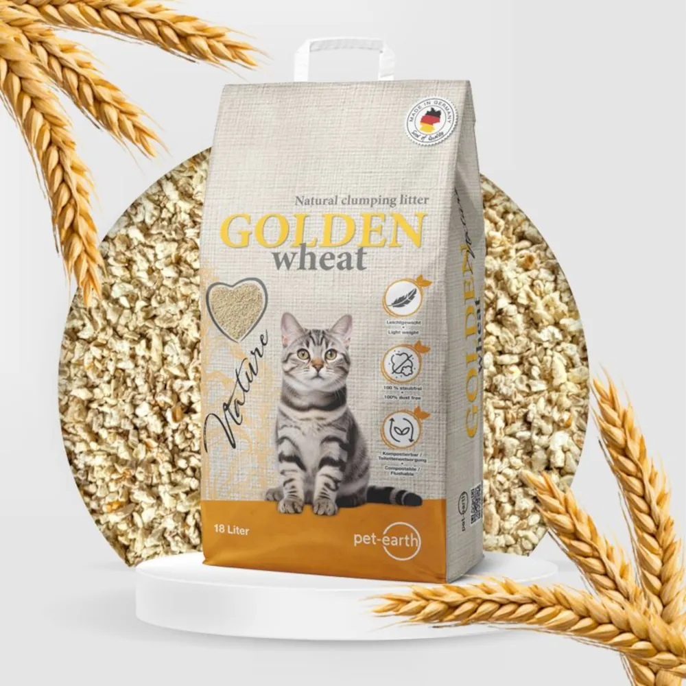 Golden Nature Wheat - Areia Aglomerante Biodegradável