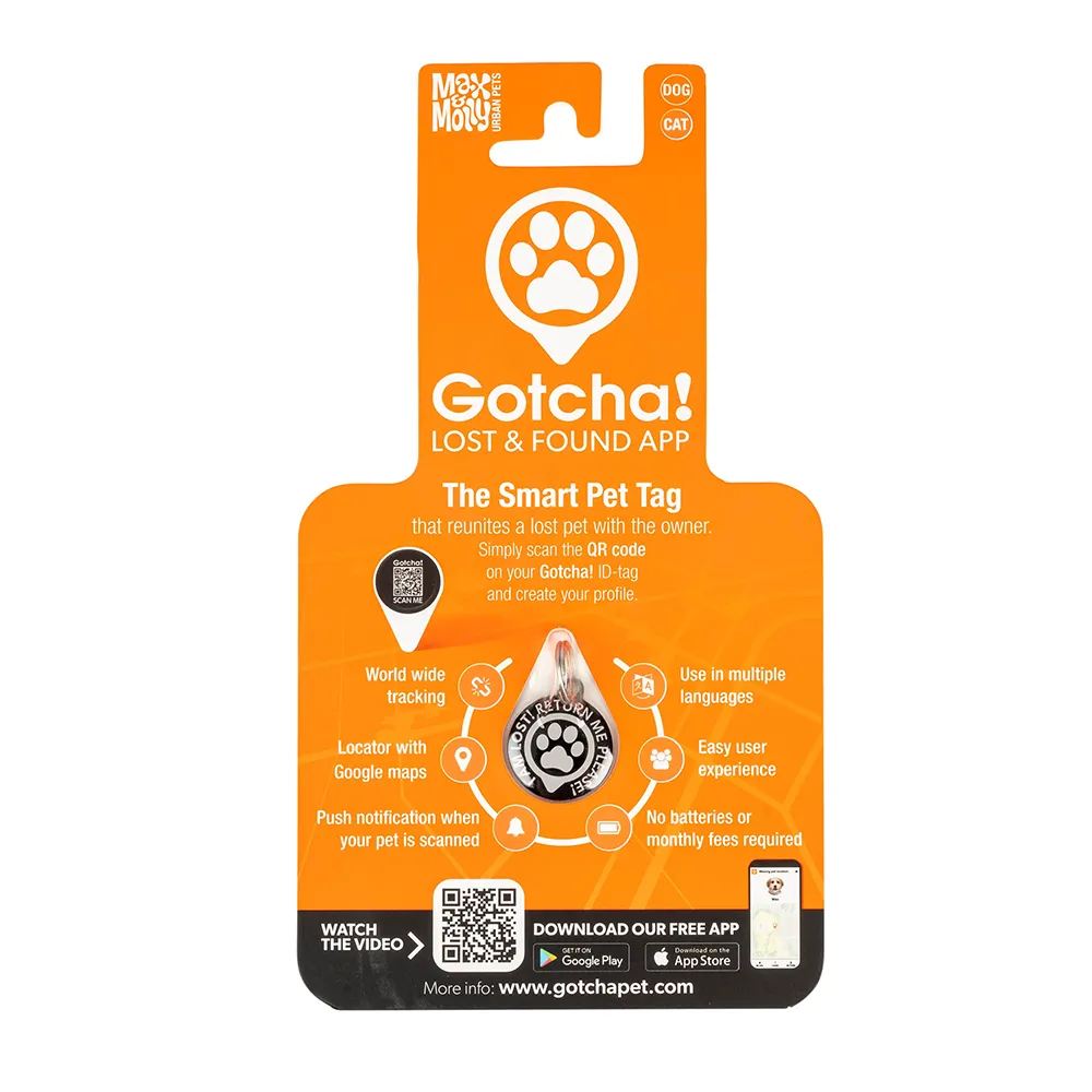 Gotcha! Pet Smart ID Tag - Identificador-Localizador Pet