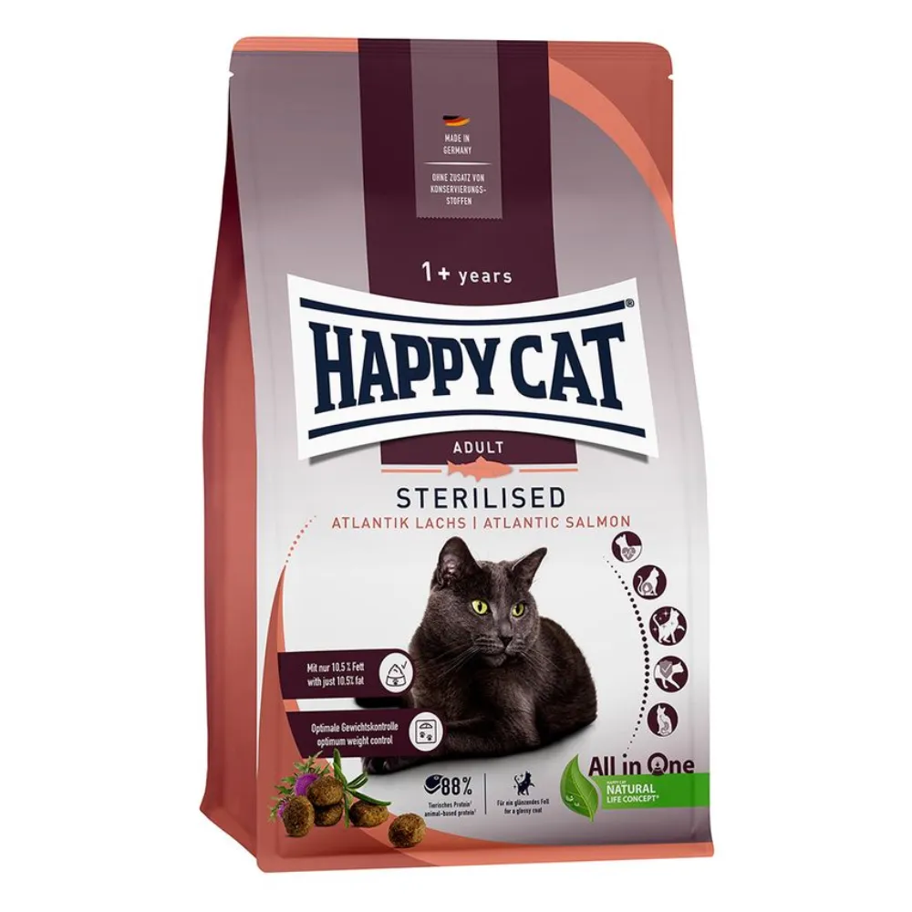 Happy Cat Sterilised - Salmão