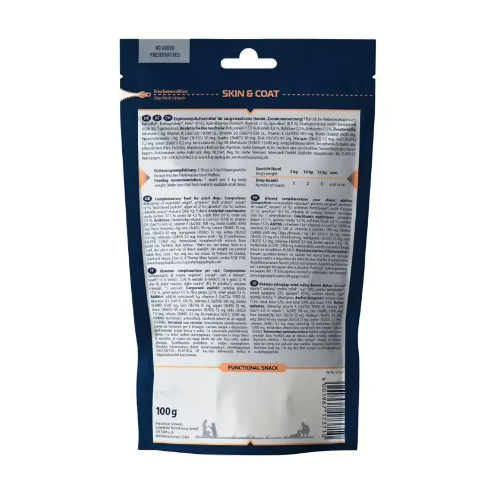 Happy Dog Care Snack Skin & Coat
