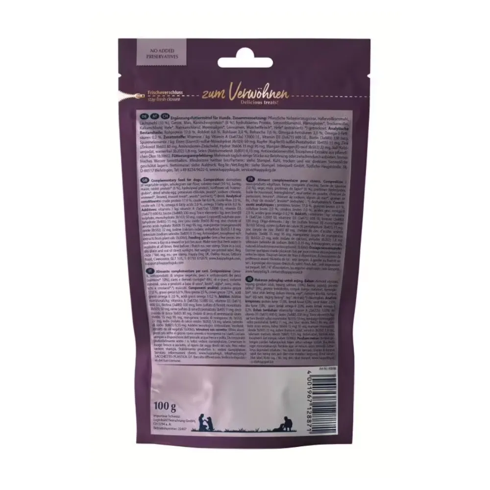 Happy Dog Soft Snack Ireland - Salmão & Coelho
