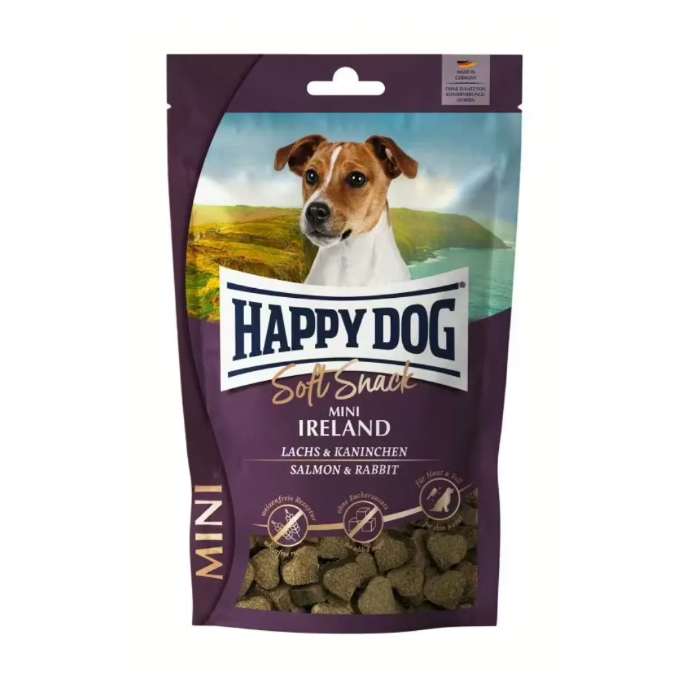 Happy Dog Soft Snack Mini Ireland - Salmão & Coelho