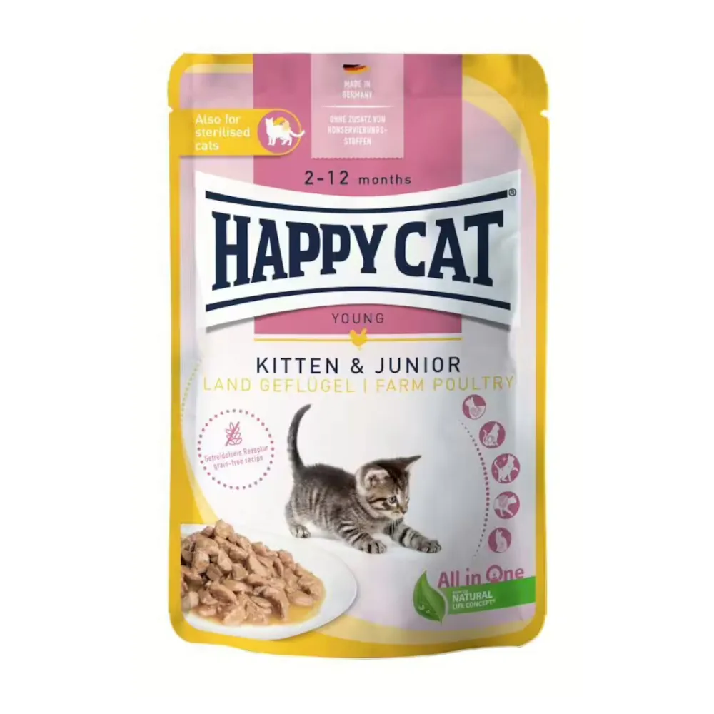 Happy Cat Kitten & Júnior - Frango do Campo