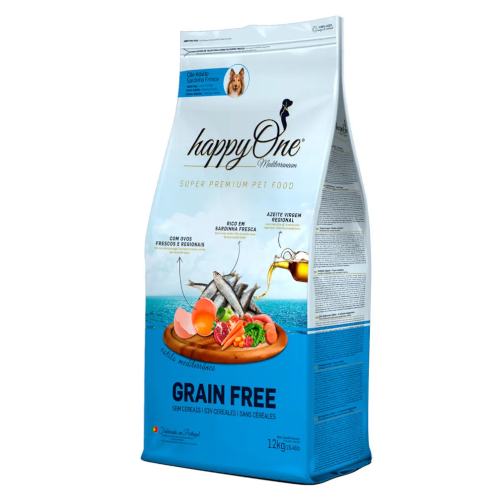 HappyOne Mediterraneum Cão Adulto - Sardinha Fresca