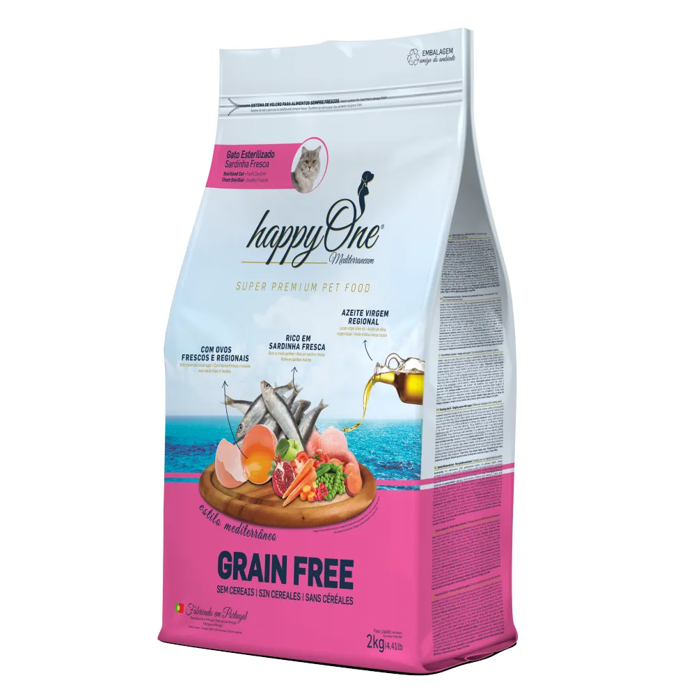 HappyOne Mediterraneum Gato Adulto Esterilizado - Sardinha Fresca