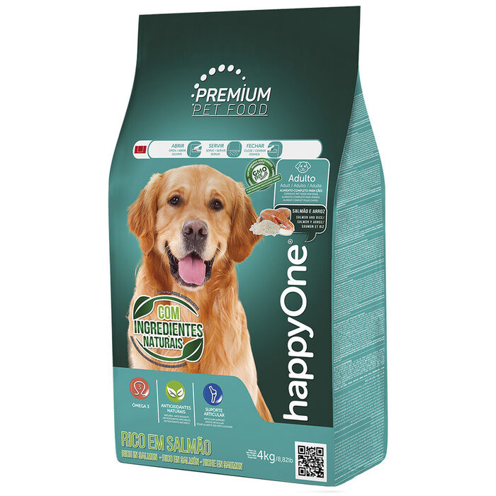 HappyOne Premium Cão Adulto - Salmão e Arroz