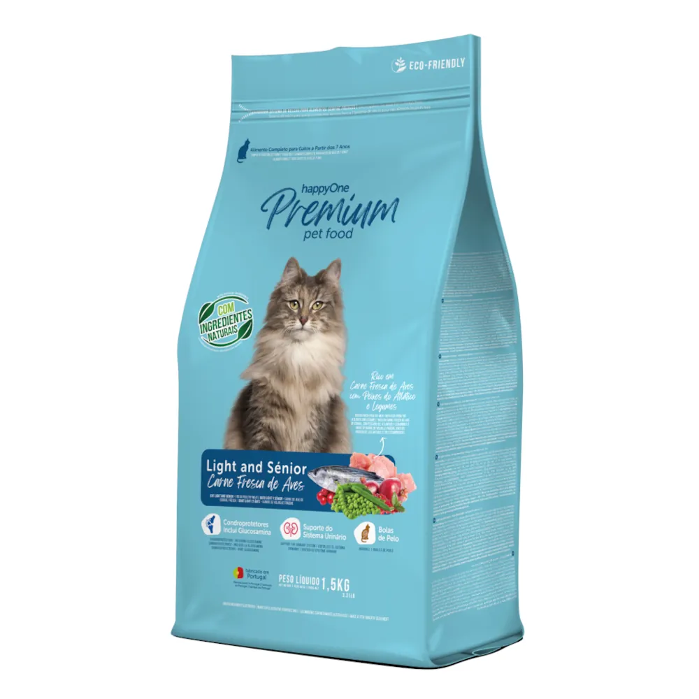 HappyOne Premium Gato Light & Sénior - Carne Fresca