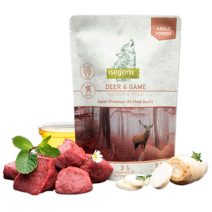 Isegrim Roots Super Premium - Veado e Carne de Caça com Óleo de Açafrão