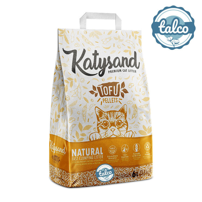 Katysand Tofu - Areia Aglomerante Biodegradável - Talco