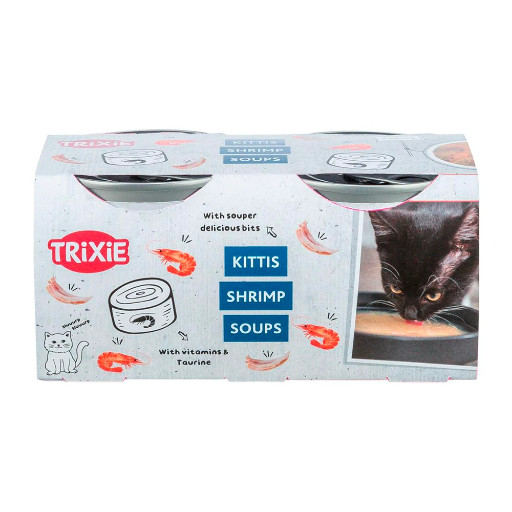 Kittis Shrimp Soup - Sopa com Frango e Camarão para Gatos - Trixie
