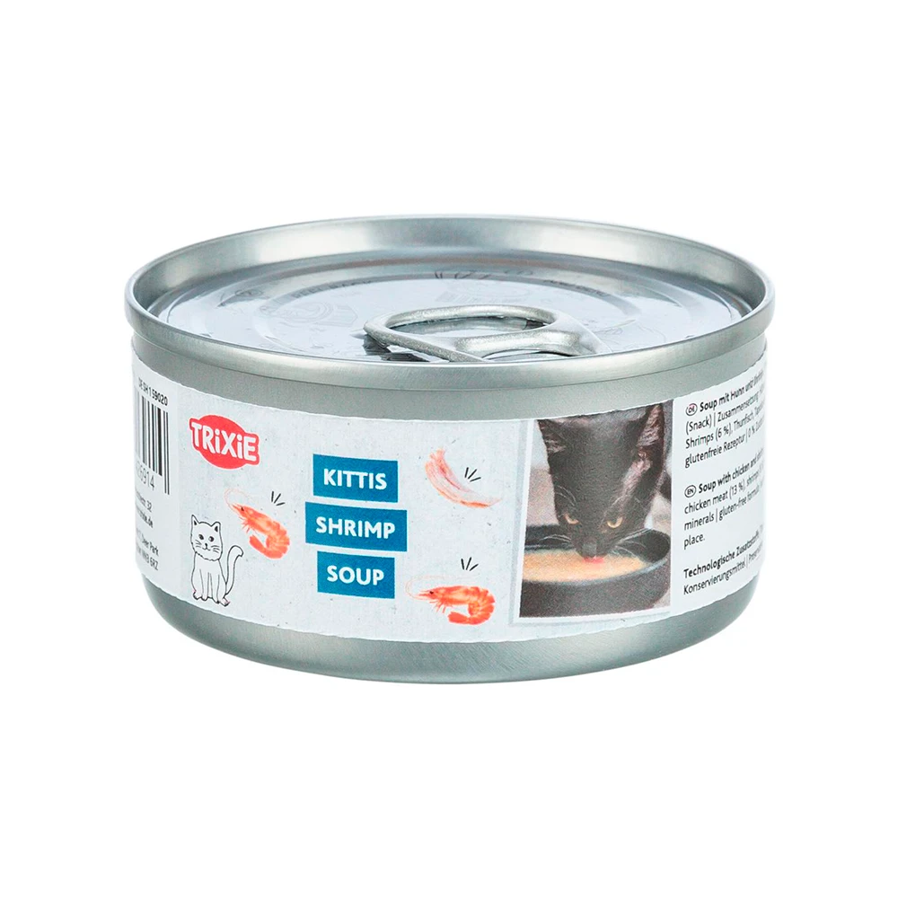 Kittis Shrimp Soup - Sopa com Frango e Camarão para Gatos - Trixie