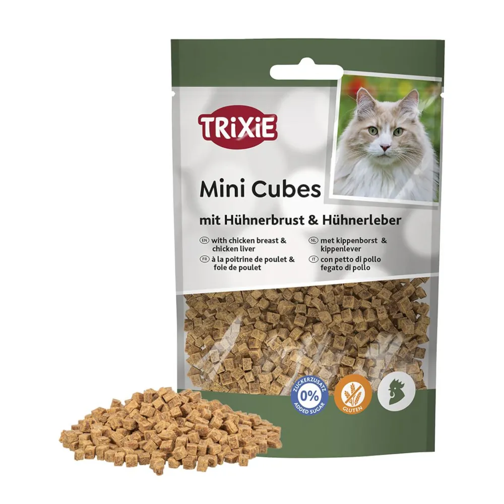 Mini Cubes com Peito de Frango e Fígado para Gatos - Trixie