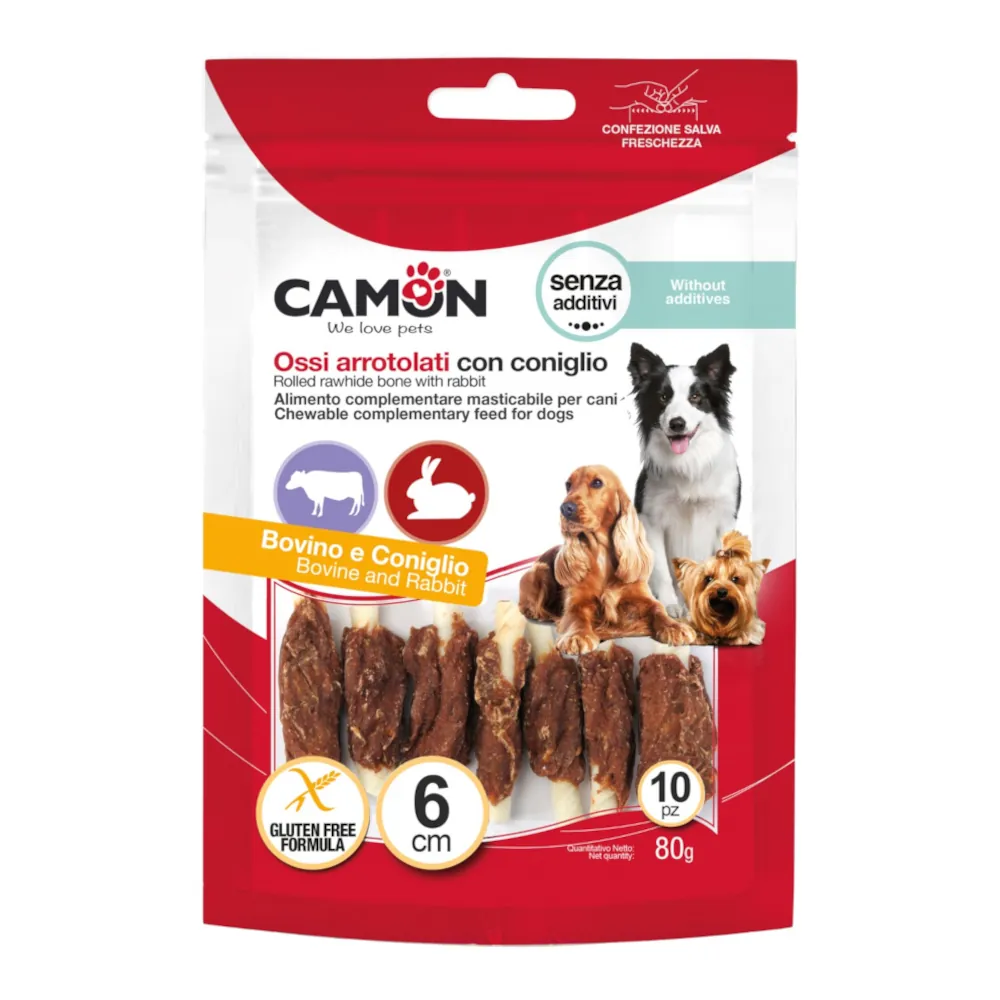 Mini Sticks com Coelho para Cães - Camon