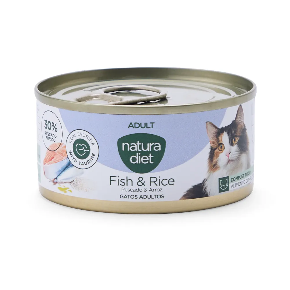 Natura Diet Paté Adult Cat - Peixe e Arroz