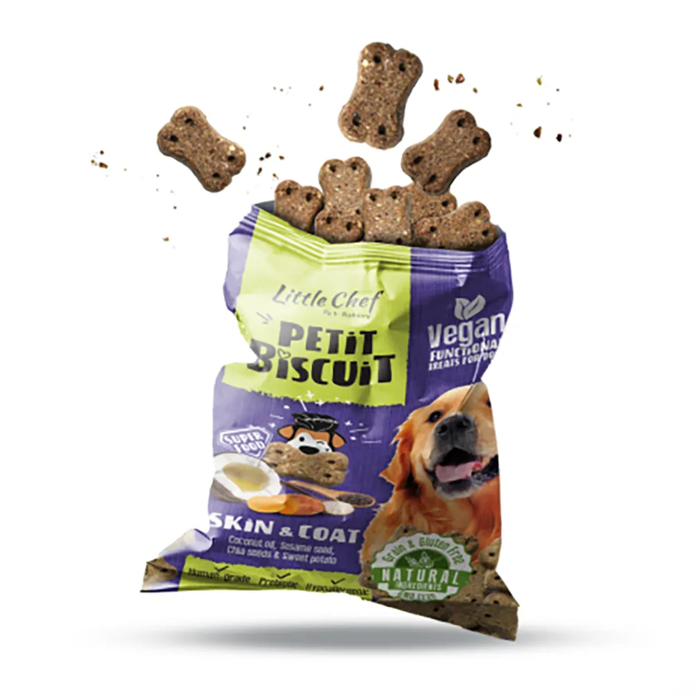 Natural Functional Grain Free Dog Treat for Skin & Coat - Little Chef Treats
