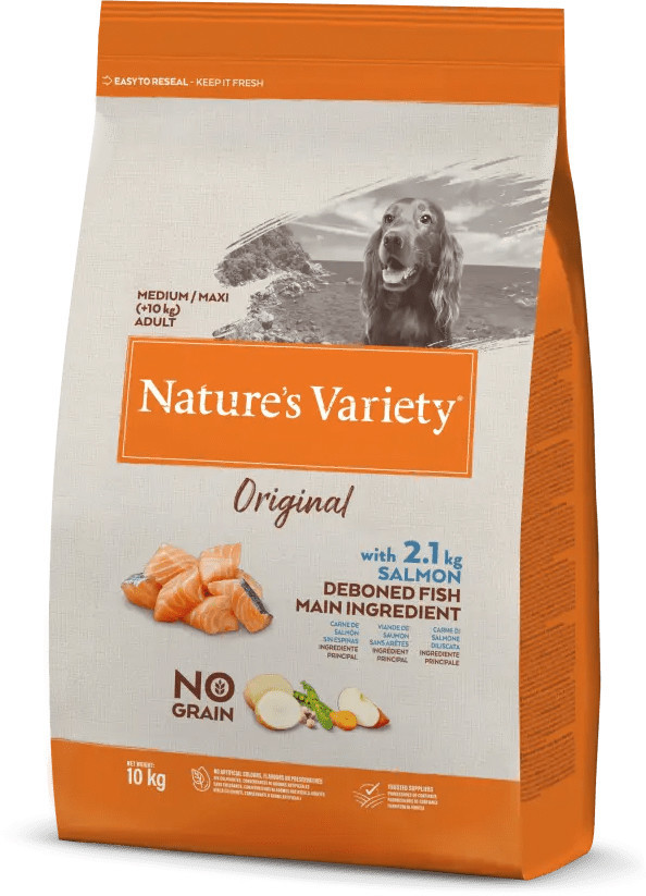 Natures Variety Original No Grain Cão Medium-Maxi Adulto - Salmão 1