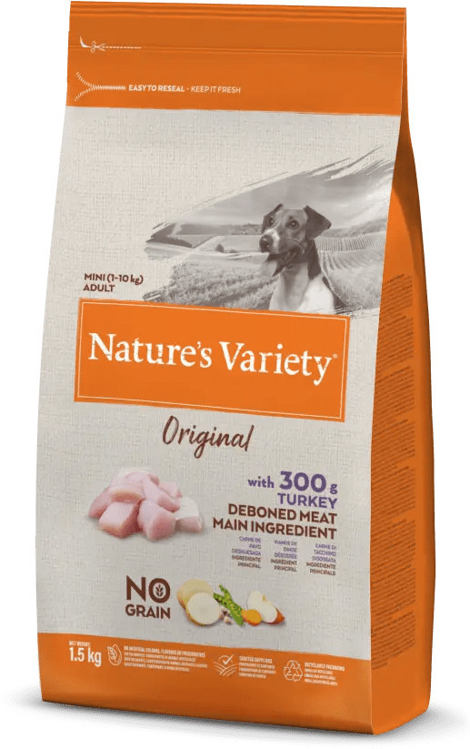 Natures Variety Original No Grain Cão Mini Adulto - Peru 0